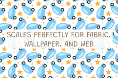 Baby Cars and Stars Seamless Pattern Product Image 2