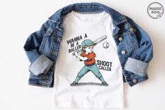 Wanna Be a Baller Shot Caller|Baseball Player|Baseball Girls Product Image 2