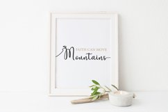 Faith can move mountains, Faith Quote, Faith Wall Art Product Image 2