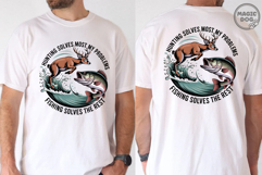 Hunting &amp; Fishing|Guy Hunting|Bass and Deer Lover|Hunter PNG Product Image 2