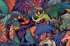 Fantasy Creatures Digital Papers - Seamless Patterns Product Image 2