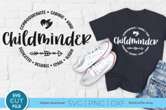 Childminder svg, a childcare worker or babysitter design Product Image 1