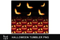 Halloween Tumbler PNG | Pumpkin Tumbler Wrap Sublimation Product Image 2