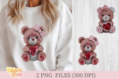Rhinestone Teddy Bear Png Product Image 1