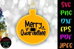 Christmas Quarantine SVG- Christmas Quarantine Ornaments SVG Product Image 1