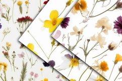 Pressed Flowers Digital Papers - Seamless Patterns Product Image 3
