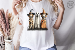 Halloween Ghost Golden Retriever Dog|Pumpkin Dog|Boo Dog PNG Product Image 3