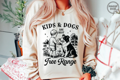 Kids &amp; Dogs Are Best Free Range|Farm Mama|Homestead SVG Product Image 3