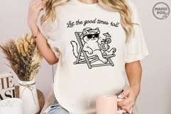 Let The Good Times Roll|Cat Mom|Summer Cat|Sarcastic SVG Product Image 3