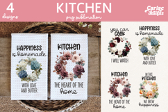 Floral Kitchen Towel Sublimation Bundle Product Image 4
