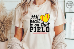 My Heart Is On That Field|Softball Mom|Softball Heart Product Image 3