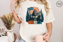 Bigfoot Merica Patriotic 4th of July PNG|Independence Day Product Image 3
