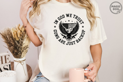 In God We Trust, Eagle with Guns USA Flag|4th of July SVG Product Image 3