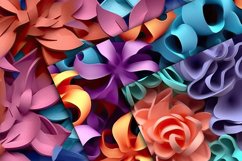 3D Abstract Florals Digital Papers - Seamless Patterns Product Image 3