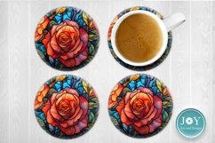 ROSES MUG SUBLIMATION DESIGN, COFFEE MUG WRAP Product Image 3