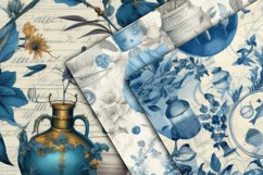Blue Ephemera Digital Papers - Seamless Patterns Product Image 3