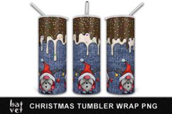 Blue Christmas Tumbler | Christmas Gnome Tumbler Sublimation Product Image 2