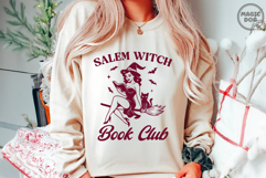 Salem Witch Book Club|Retro Witch Girl Bookreader|Halloween Product Image 3