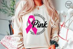 In October We Wear Pink|Breast Cancer Awareness|Pink Ribbon Product Image 3