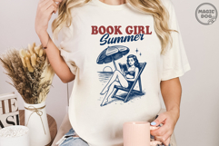 Book Girl Summer|Girl Reading Book|Bookish Book Lover SVG Product Image 3