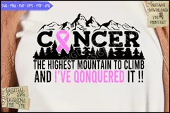 I've conquered cancer | Cancer survivor | Cancer Warrior svg Product Image 3