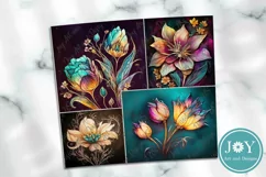 FLOWERS 20oz SKINNY TUMBLER SUBLIMATION DESIGN Product Image 3