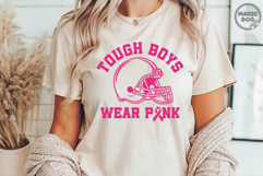 Tough Boys Wear Pink SVG|Football Breast Cancer|Cancer Fight Product Image 3
