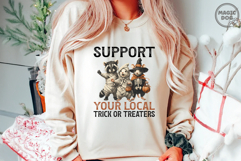 Support Your Local Trick or Treaters|Halloween Feral Raccoon Product Image 3