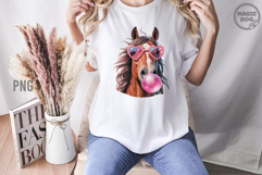 Retro Horse Blowing Bubble Gum|Santa Horse with Bubble Gum Product Image 3