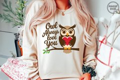 Owl Always Love You|Owl Quotes|Valentine Owl|Valentine&#039;s Day Product Image 3