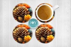 FALL MUG SUBLIMATION DESIGN, COFFEE MUG WRAP Product Image 3