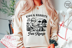 Kids &amp; Rabbits Are Best Free Range|Farm Mama|Homestead SVG Product Image 3