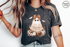 Cute Lace Ghost PNG|Halloween Boo Lace Bow|Coquette Ghost Product Image 3