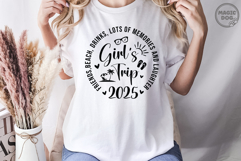 Girl’s Trip 2025 Svg, Girls Weekend|Girls Vacation Summer Product Image 4