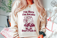 Sleepy Grumpy Frog Meme|Funny Quote Office Humor|Coffee Love Product Image 3