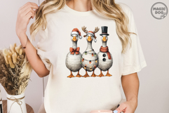 Christmas Goose, Vintage Christmas Goose, Snowman Goose Product Image 3