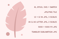 Soft Pink Leaves Seamless Pattern Product Image 3