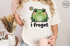 Cute Frog Pun I Frogot SVG|Funny Frog|Frog Lover Product Image 3