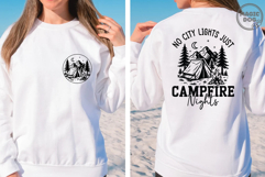 No City Lights Just Campfire Nights|Happy Camper|Camp Life Product Image 3