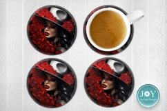 GIRL COFFEE MUG WRAP SUBLIMATION DESIGN Product Image 3