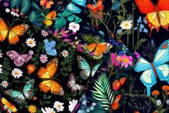 Butterfly Garden Digital Papers - Seamless Patterns Product Image 3