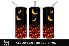 Halloween Tumbler PNG | Pumpkin Tumbler Wrap Sublimation Product Image 3