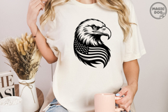 Eagle With American Flag|Bald Eagle|4th of July Patriotic Product Image 3