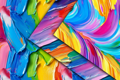 Paint Rainbow Digital Papers - 16 Seamless Paper Product Image 3