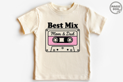 Best Mix Mom and Dad Cute Onesie Boy and Girl Baby Quote SVG Product Image 5
