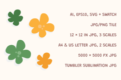 Cute Daisy Floral Repeat Pattern Product Image 3