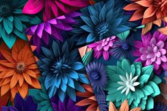 3D Floral Explosion Digital Papers - Seamless Patterns Product Image 3