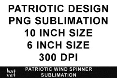 Patriotic Wind Spinner Sublimation PNG Product Image 2