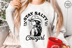Stay Salty Cowgirl Christian Western Cowgirl Bible Verse SVG Product Image 3
