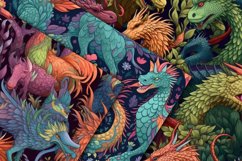 Fantasy Creatures Digital Papers - Seamless Patterns Product Image 3